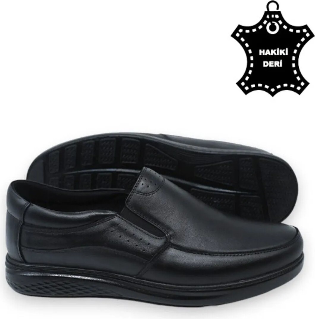 Magic Shoes Erkekler İçin Magic Shoes Klasik Mevsimlik Baba Ayakkabısı Düz Tabanlı 100% Orijinal Deri görsel 8