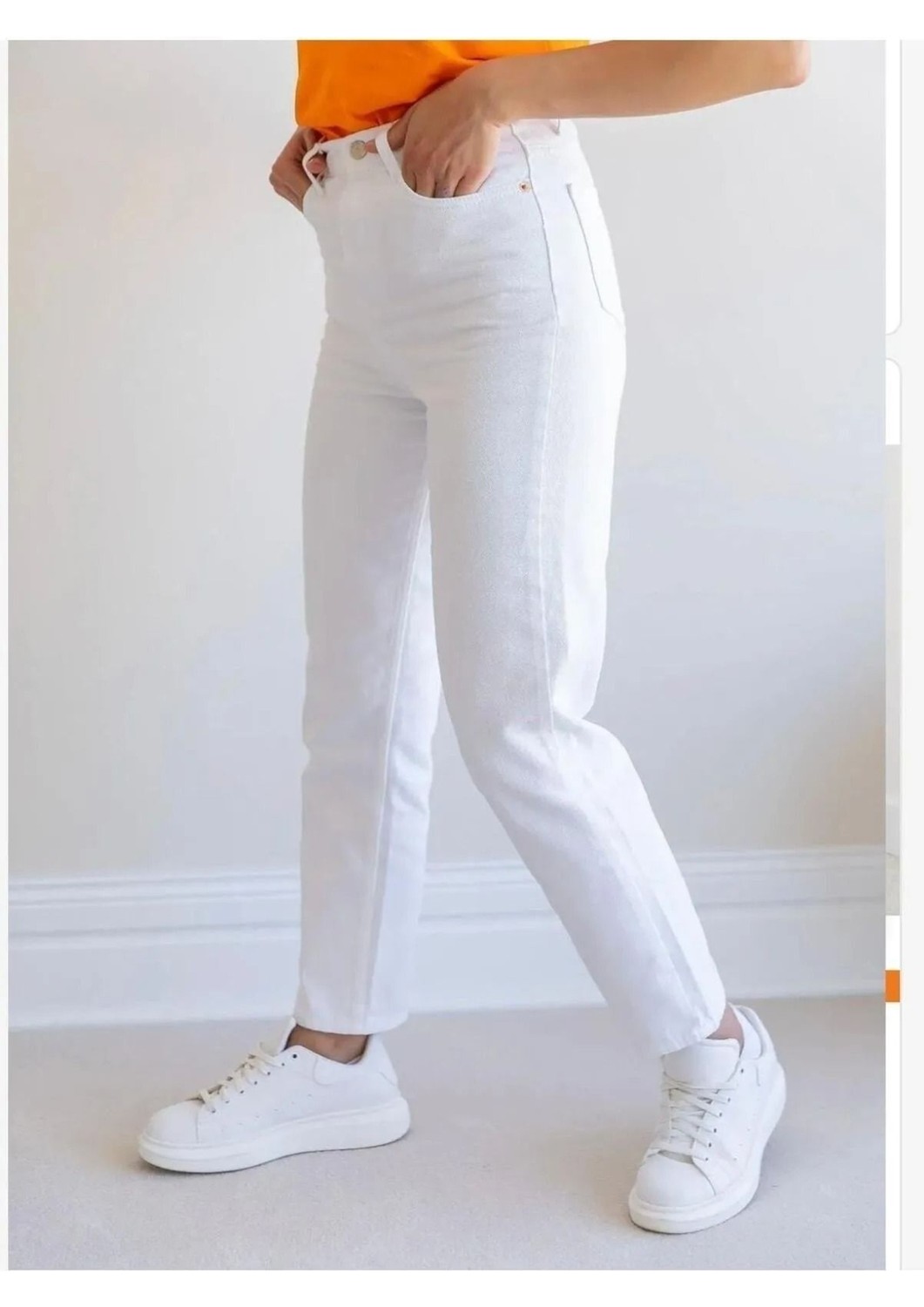 ByCukurovaFrango Timeless Mom Fit - Yüksek Belli Rahat Jean görsel 7