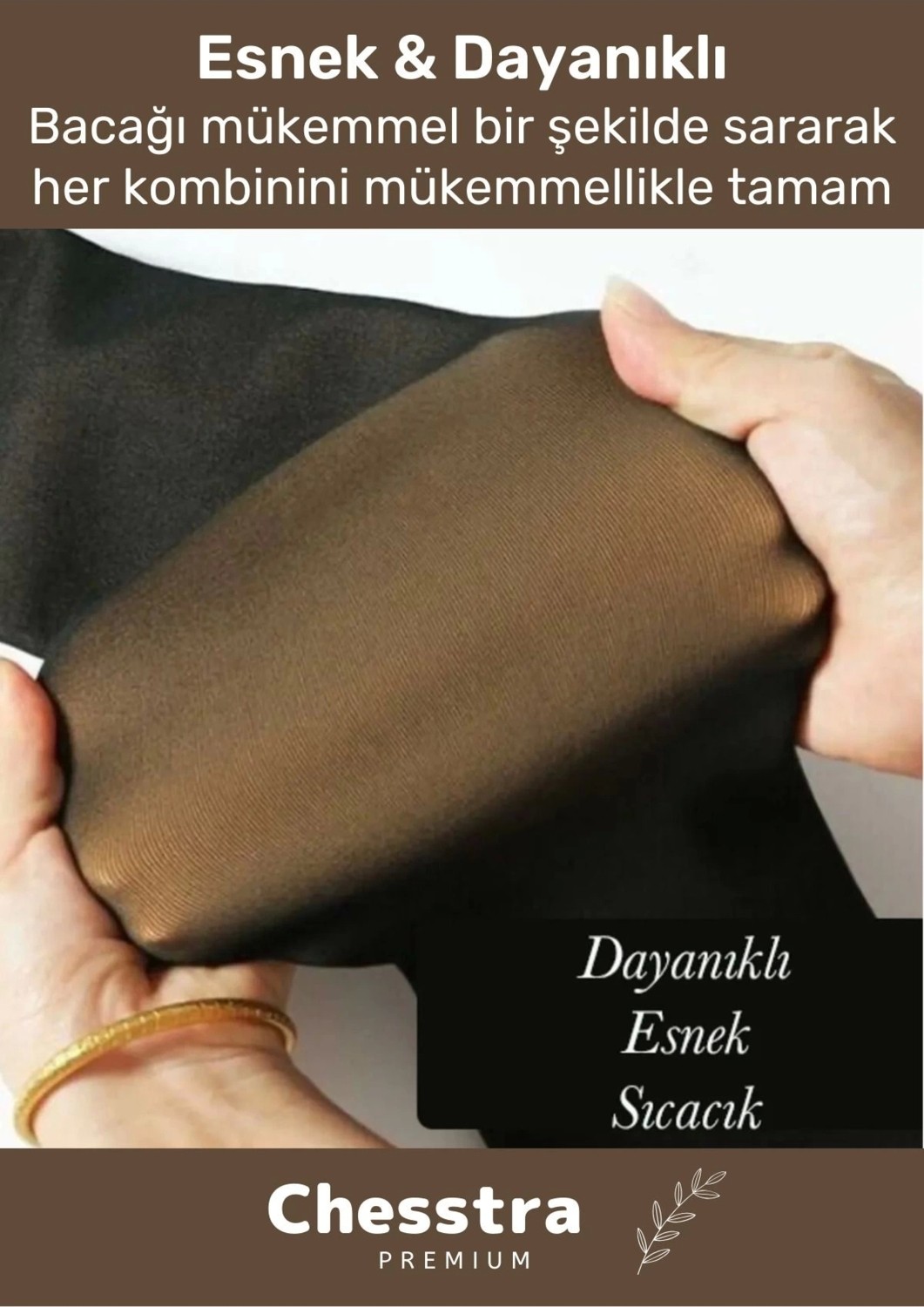 Chesstra Yeni Sezon Toparlayıcı Korse Etkili Rahat Şık Sıcak Tutan Içi Peluş Termal Ten Görünümlü Tayt Çorap görsel 2