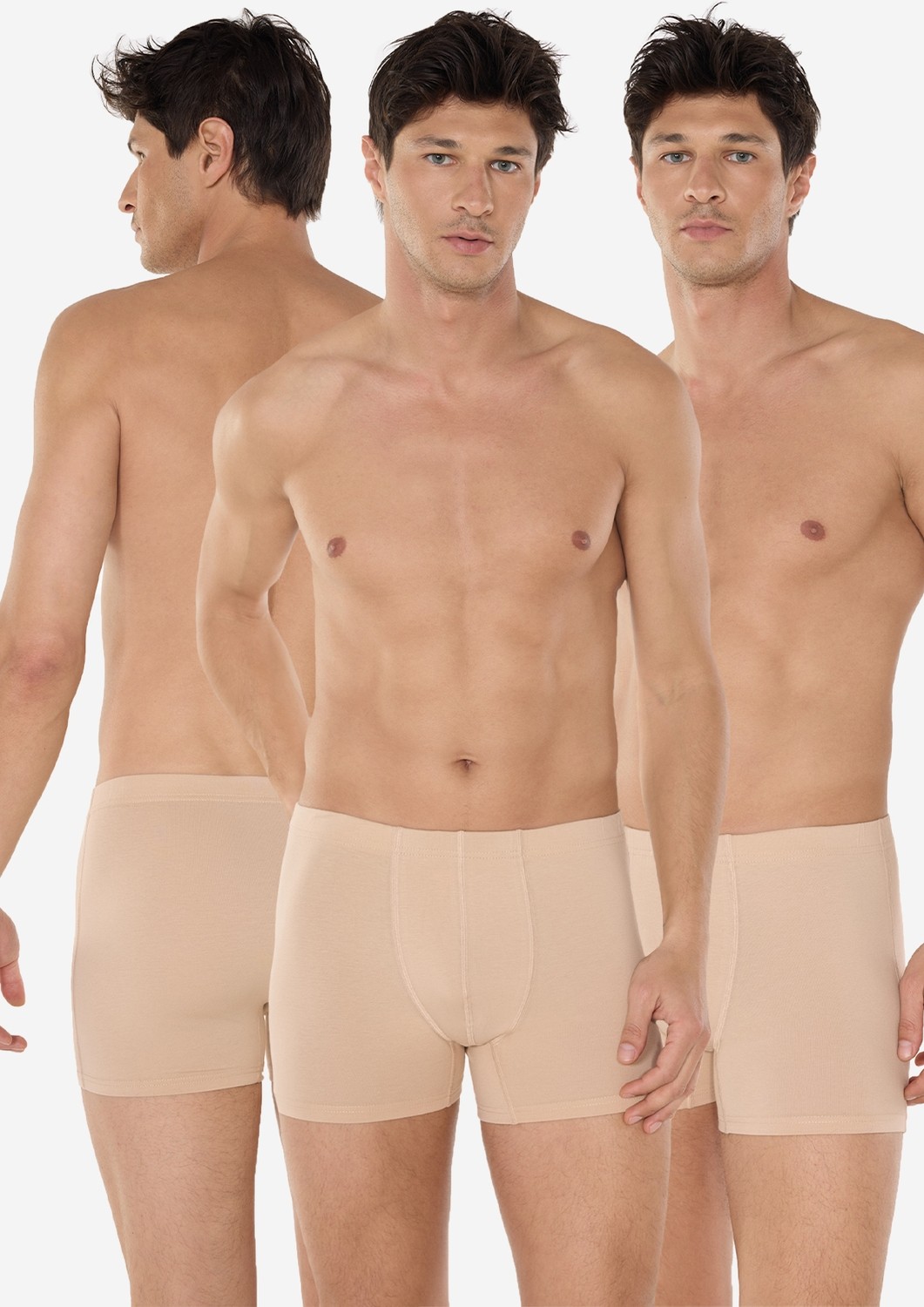 Malabadi Erkek Siyah 3 Lü Paket Modal Likralı Boxer 3M058 058