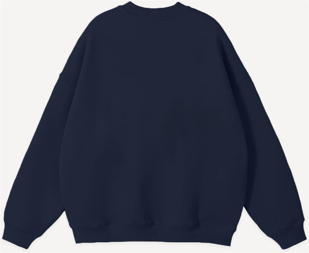 Mad&Calf Unisex Teddy Cowboy Baskılı Bisiklet Yaka Oversize Sweatshirt görsel 6