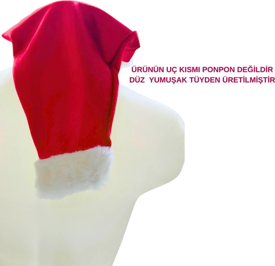 Ava Style Unisex Seksi Kadife Yılbaşı Şapkası Ava görsel 2