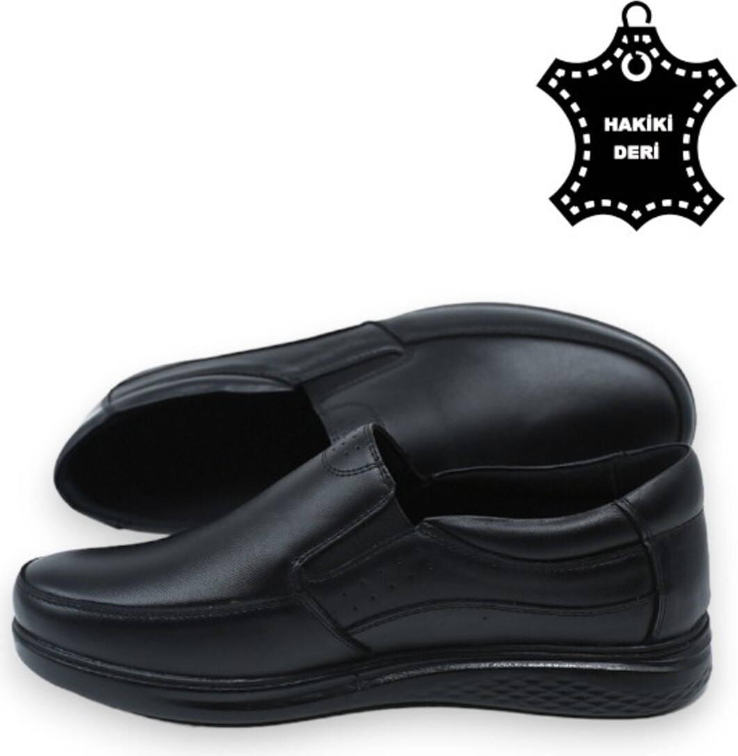 Magic Shoes Erkekler İçin Magic Shoes Klasik Mevsimlik Baba Ayakkabısı Düz Tabanlı 100% Orijinal Deri görsel 6