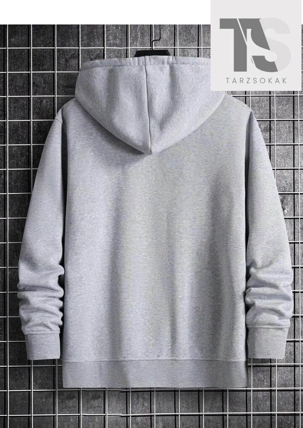Tarzsokak Yazı Tasarımlı Sweatshirt Fermuarlı Hırka Unisex görsel 3