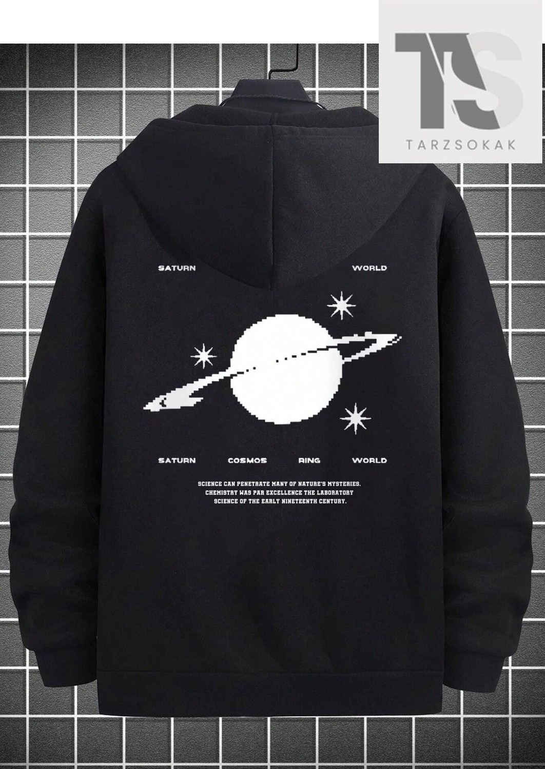 Tarzsokak Saturn Cosmos Sweatshirt Fermuarlı görsel 2