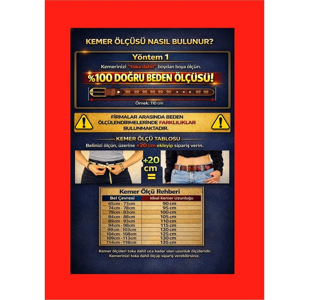 GoDeri %100 Hakiki Deri, 3lü Set Tek Parça Manda Derisi Siyah, Kahve, Taba 3.5 cm Kumaş Pantolon Kemeri görsel 4