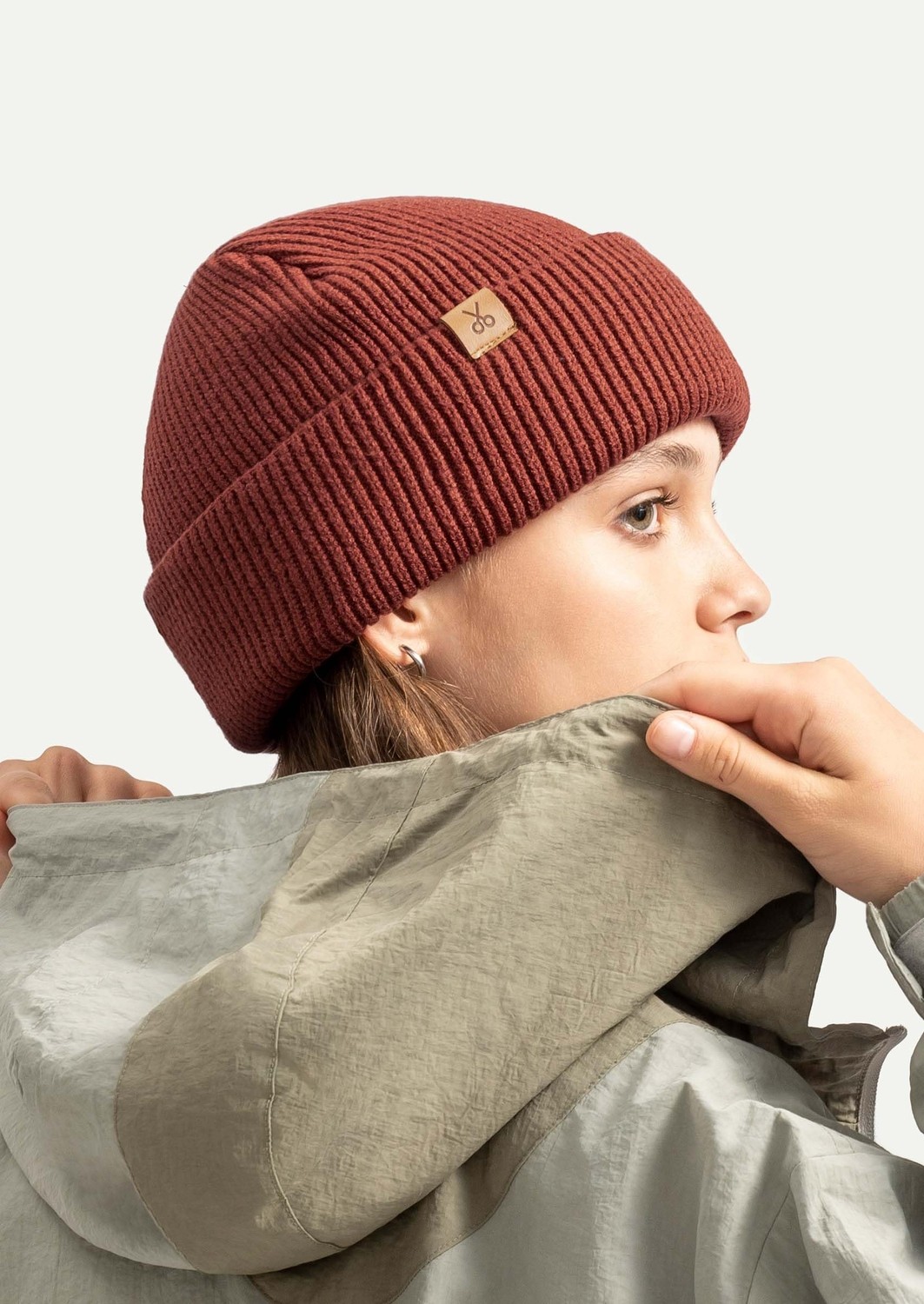 Aesco Kaft Unisex Bere Kapelo, Brick görsel 4