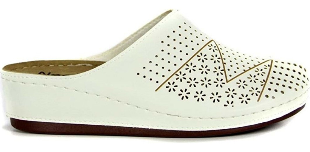 Neon Shoes Liza Kadın Sabo Medikal Doktor Hemşire Hastane Tam Ortopedik Önü Kapalı Ev Dışarı Terlik görsel 3