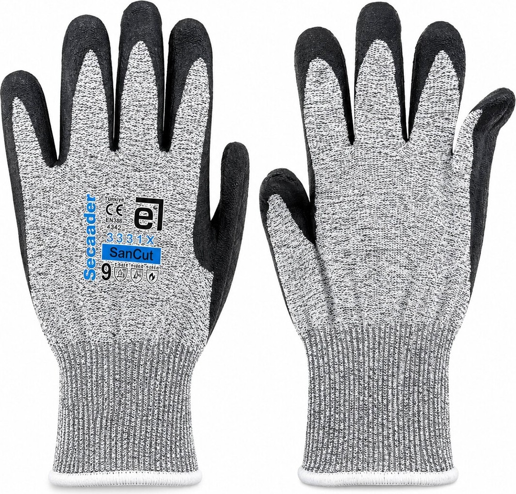 TeknoKapsül 10 Adet Zebra No 9 Medium Kesilme Dirençli Nitril Işçi Eldiven Bandı