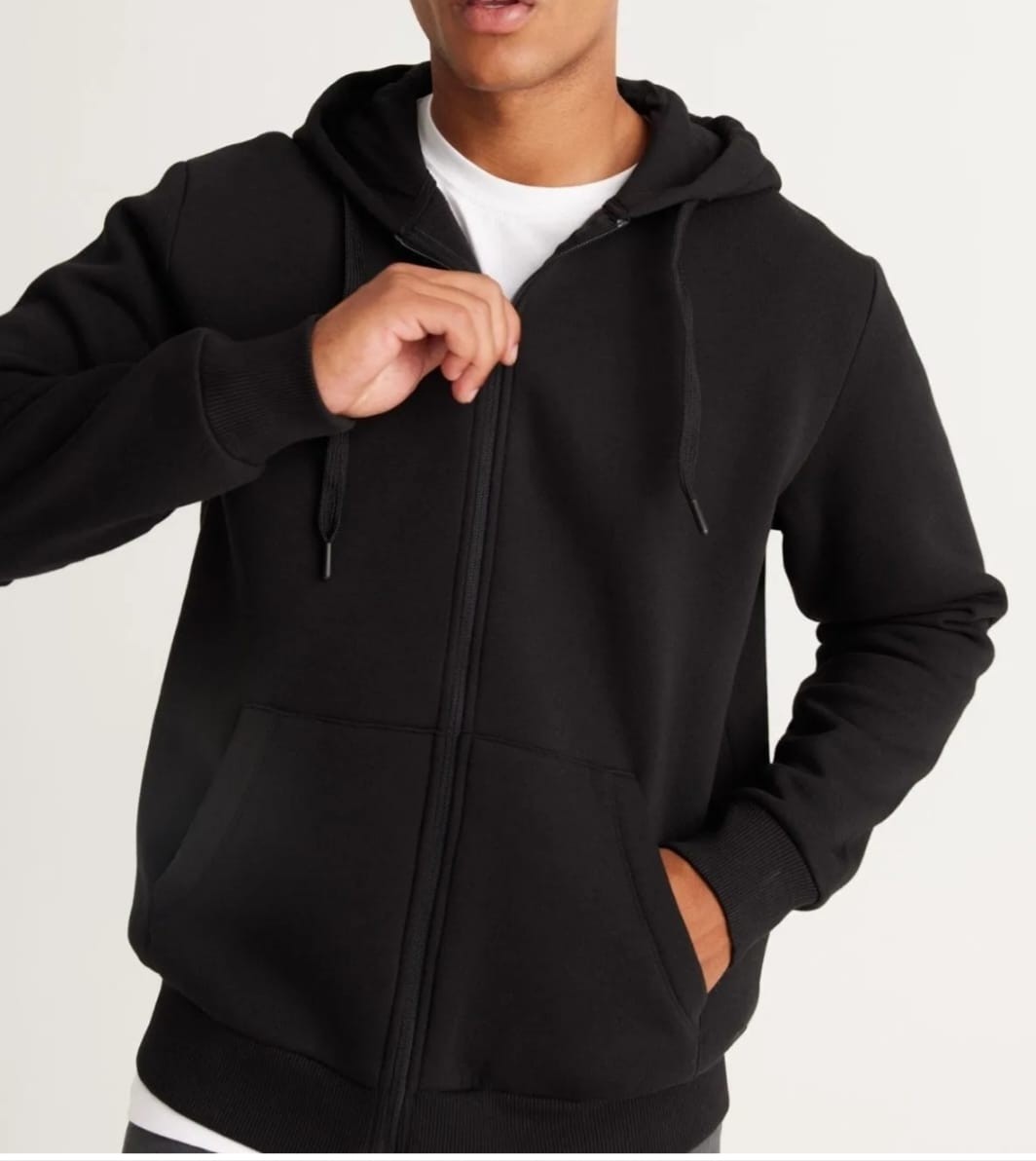 Sweat Hırka Erkek Kapşonlu