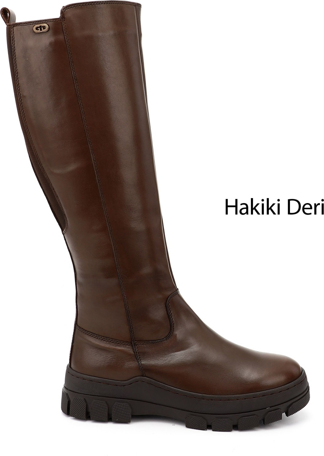Gönderi(r) Kadın Siyah Floter Fermuarlı Kauçuk Taban Hakiki Deri Çizme görsel 7