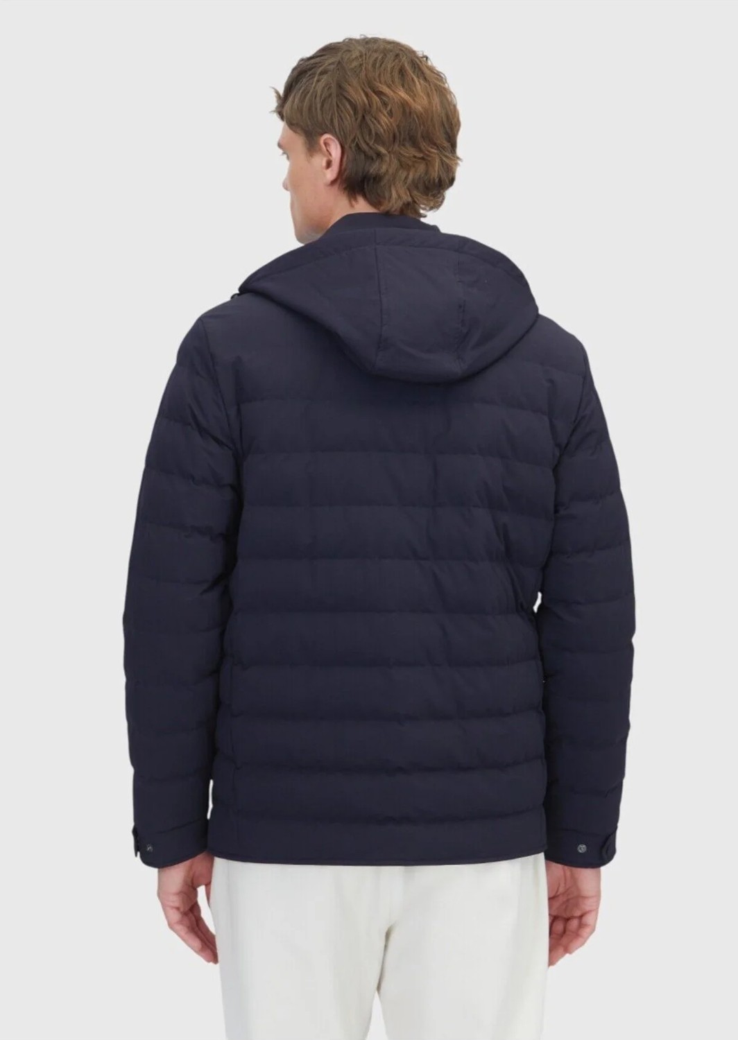 Ramsey Lacivert Regular Fit Kapüşonlu Casual Dokuma Mont görsel 6