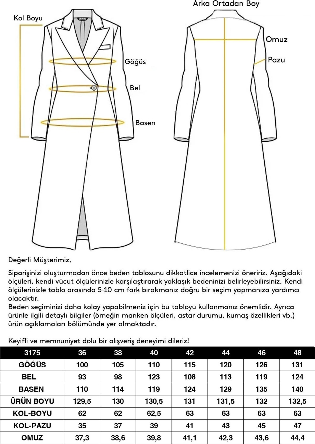 Olcay Mono Kapama Exclusive Uzun Kaban Siyah 3175 görsel 8