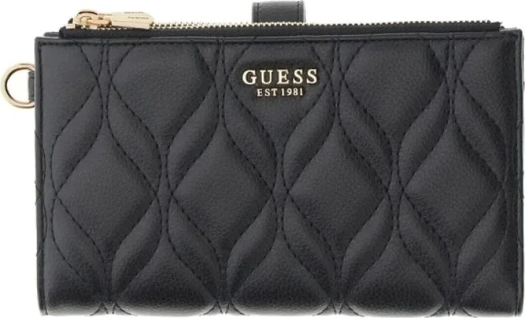 Guess Kadın Cüzdan Kapitone Dikişli Bileklik Askılı Çift Fermuarlı Çok Bölmeli Kartlıklı Portföy SWQG9733157