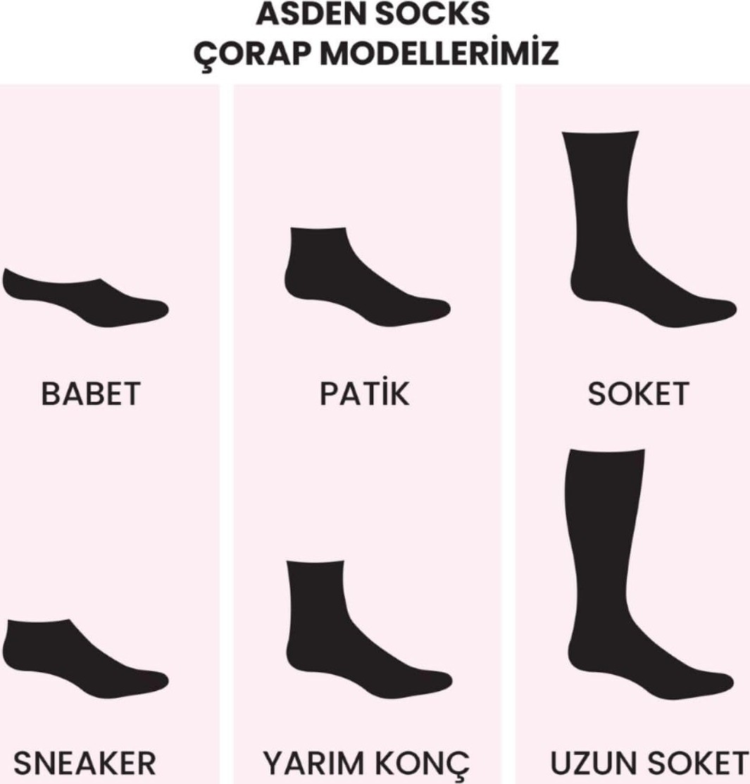 Aesco Unisex Bambu (Siyah) Kolej Tenis Çorap Premium, Beyaz Çizgili 3'lü Paket görsel 5
