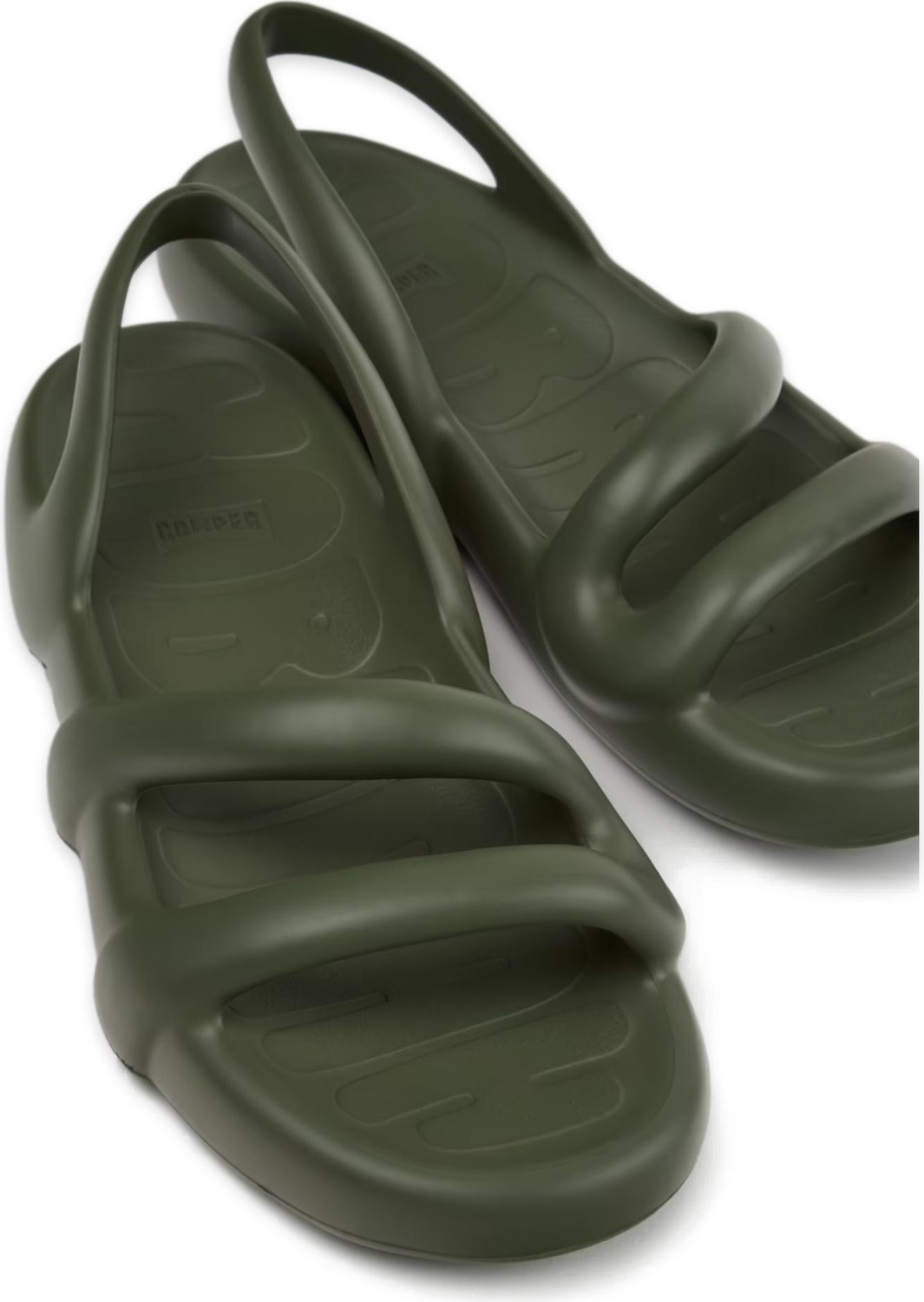 Camper K201636 Kobarah Flat Haki Unisex Sandalet görsel 2