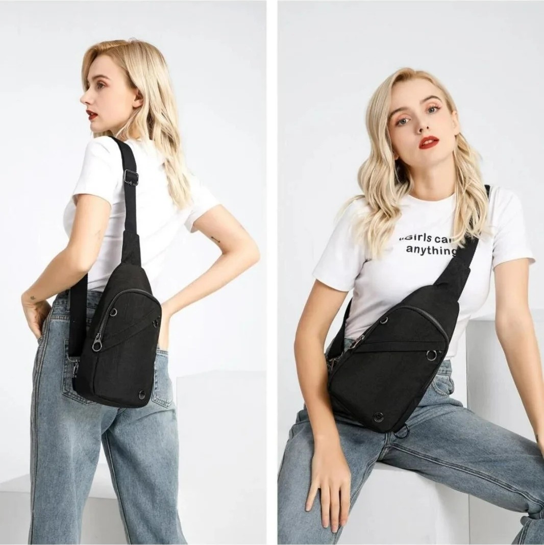 Smart Bags SMBYB1239-0001 Siyah Kadın Body Bag görsel 8