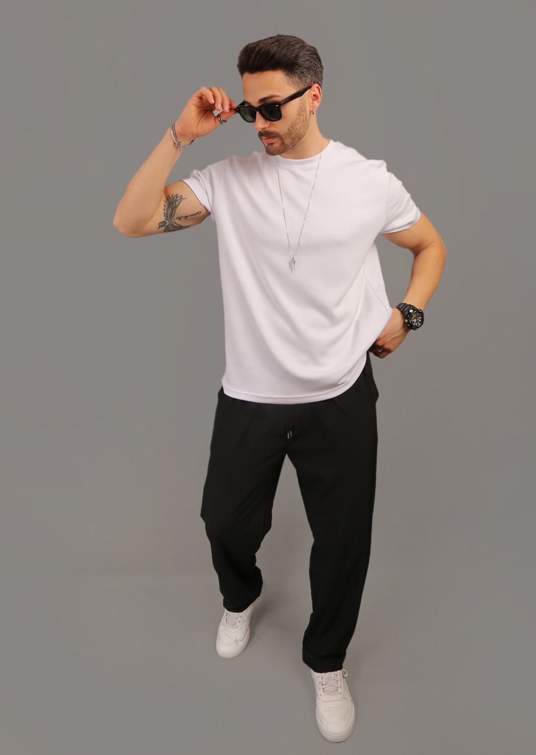 EYDAMOON #yokgibi Baggy Tarz Paraşüt Kumaş Bol Paça Spor Eşofman Altı