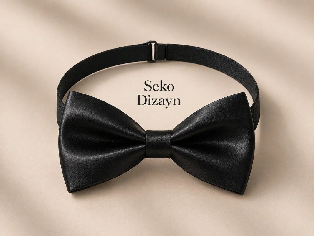 Seko Dizayn Kırmızı Erkek Çocuk Ayarlanabilir Papyon Saten 1-14 Yaş
