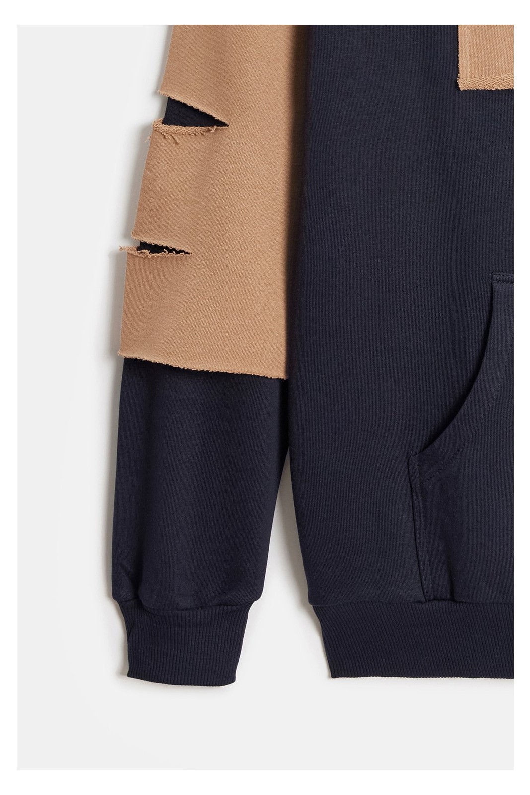 Siyah - Haki Erkek Oversize Kapüşonlu Baskılı Kanguru Cepli Sweatshirt Xl görsel 8