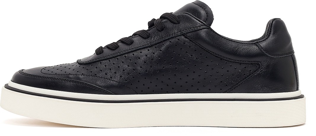 Derimod Erkek Siyah Bağcıklı Kalın Tabanlı Deri Sneaker 26SFD611618 görsel 3
