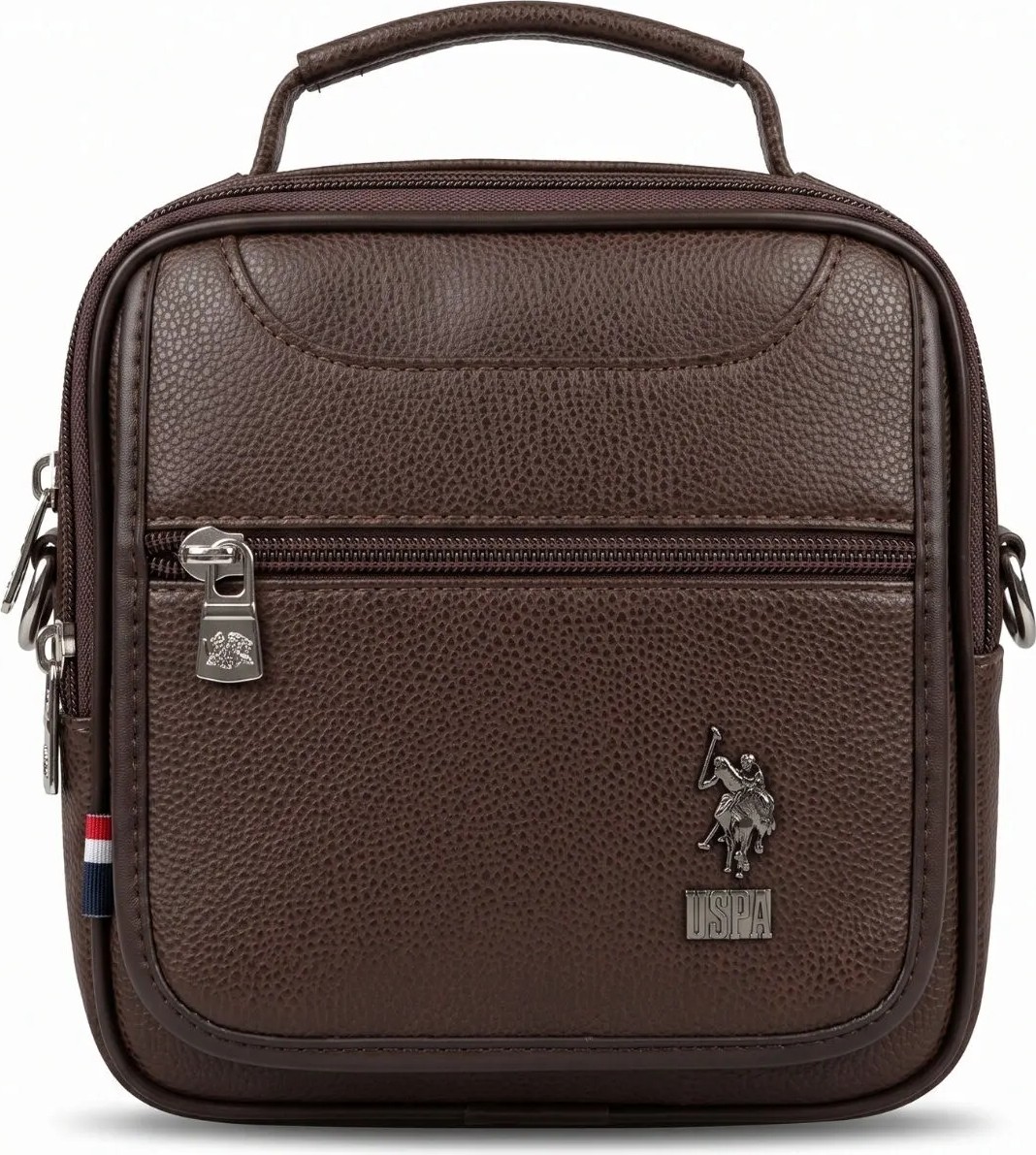 U.S. Polo Assn. 6760 Vegan Suni Deri Erkek El Çantası Çapraz Omuz Çantası Modern Tasarım görsel 4
