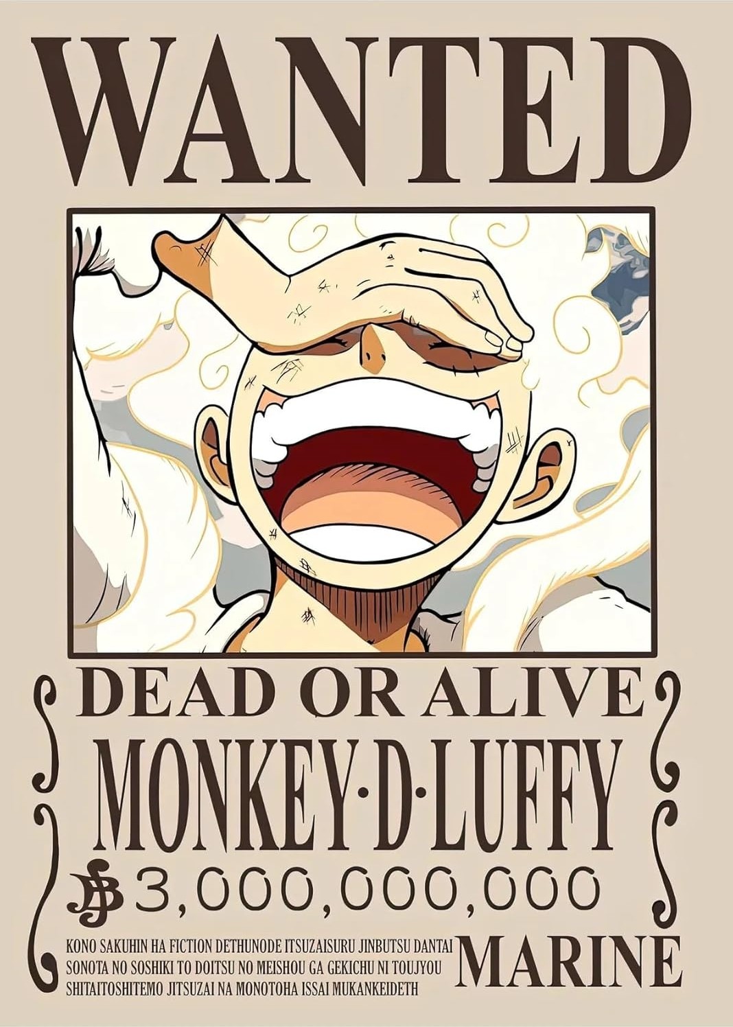 OEM One Piece Monkey D.luffy Poster, 324324324324324
