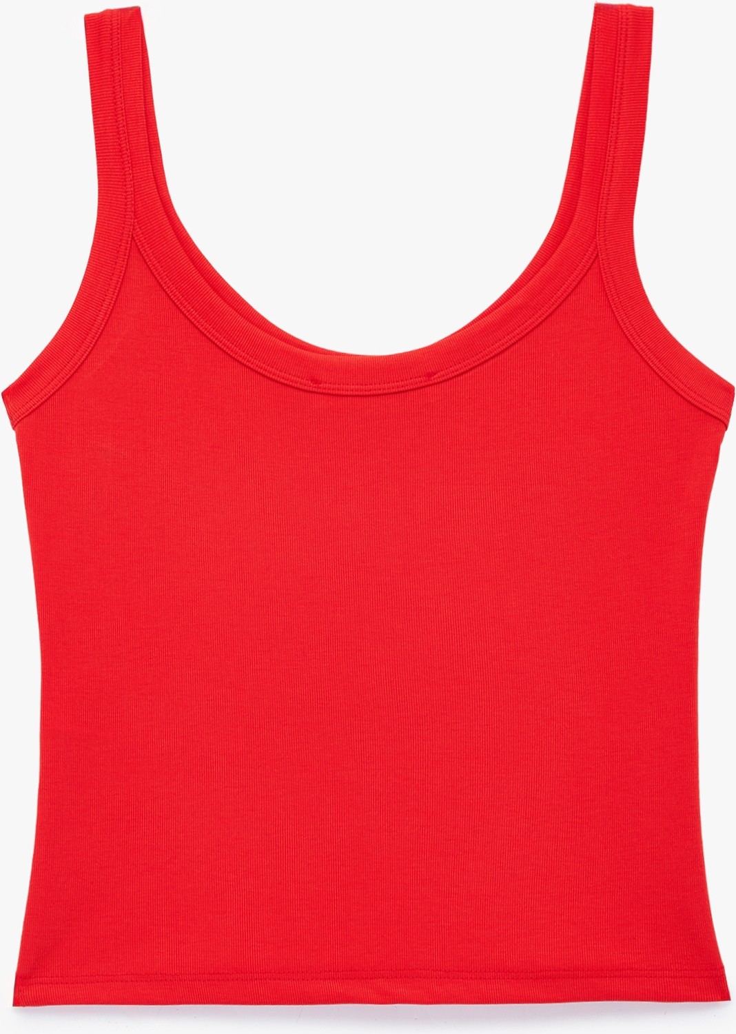 Koton Modal Kumaş Slim Fit U Yaka Askılı Top görsel 2
