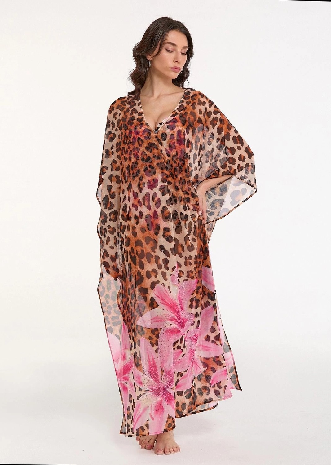 Amora Fancy Clothing Argento 2083-3024 Kadın Uzun Kaftan