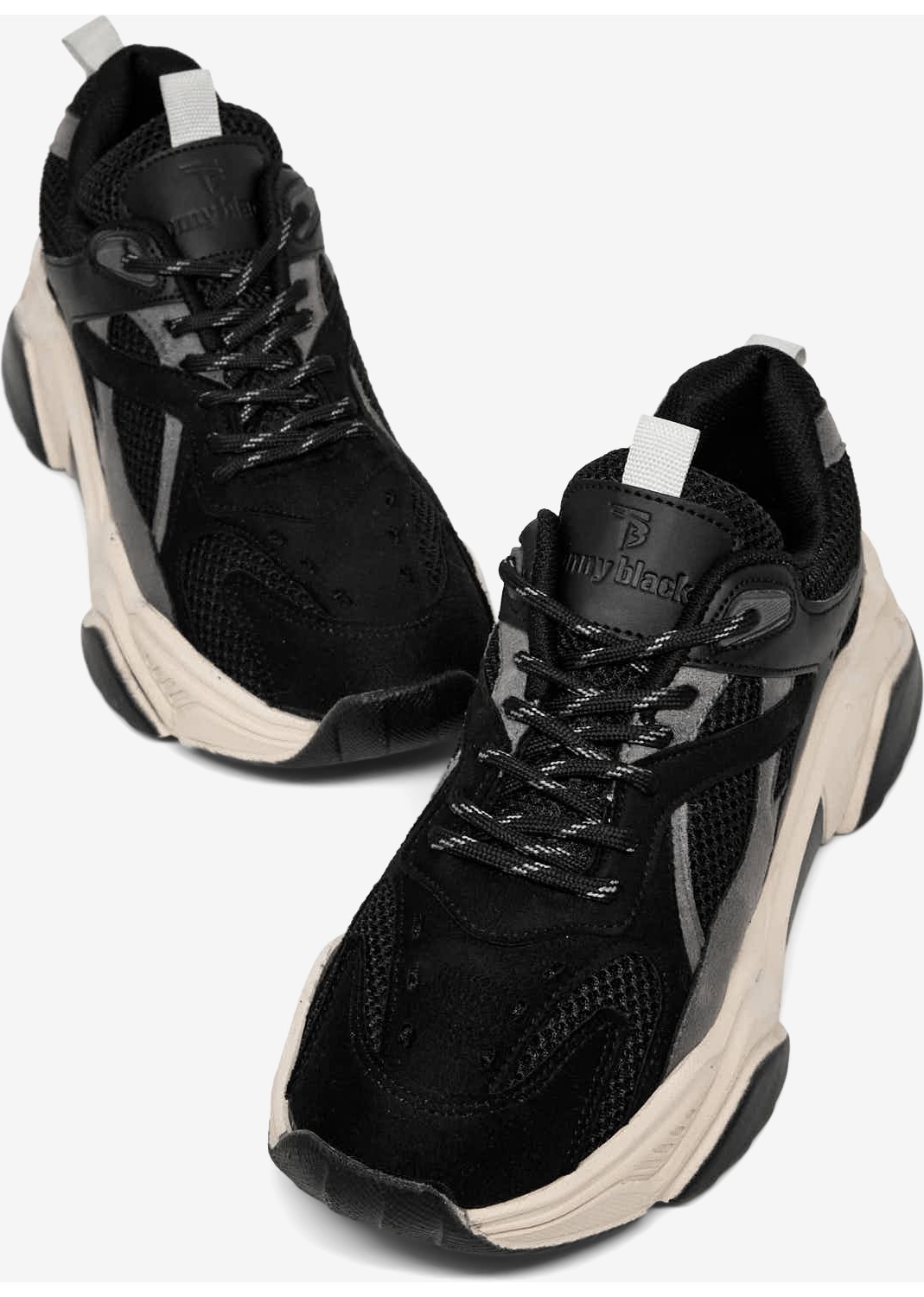 Tonny Black Kadın Beyaz Rahat Kalıp Poli Taban Bağcıklı Sneaker görsel 7