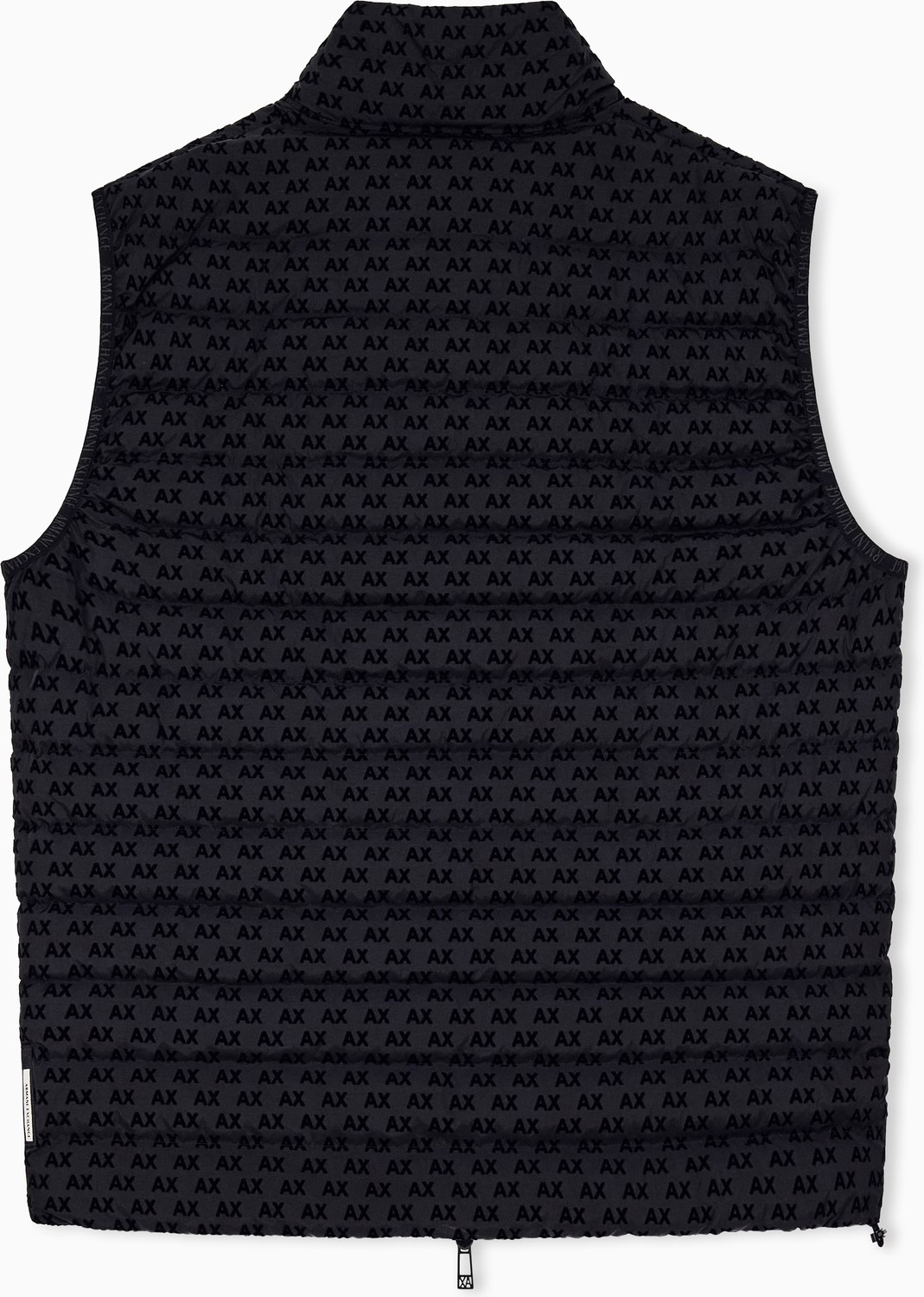 Armani Exchange Erkek Fermuarlı Logo Desenli Siyah Yelek XM003511 AF19870-UC001 görsel 2