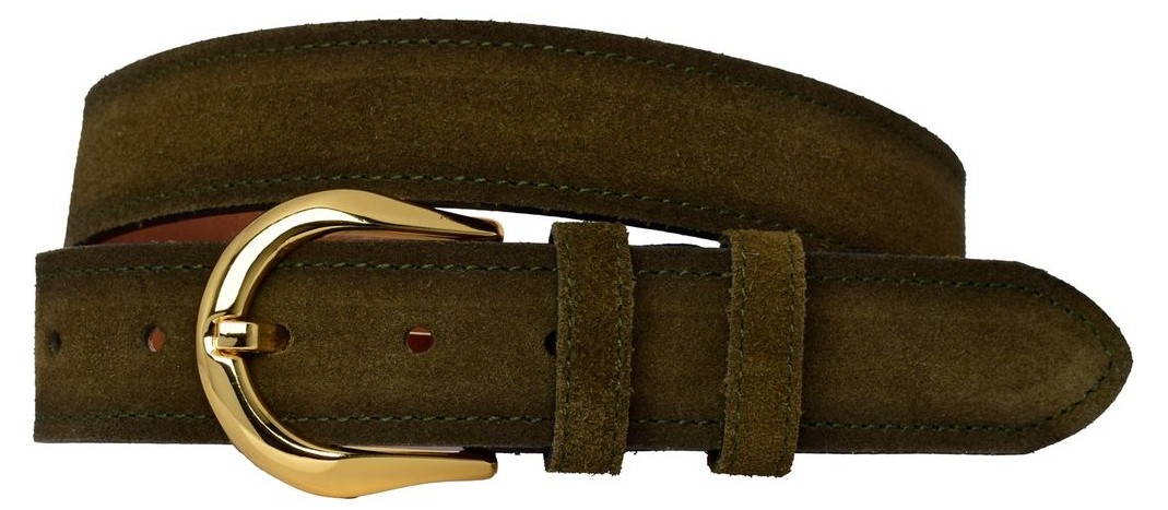 GoDeri %100 Hakiki Deri, Gold Tokalı 4 cm Süet Sütlü Kahverengi Kadın Kemeri; Kot, Spor Kemer=süet.70.sütka görsel 4