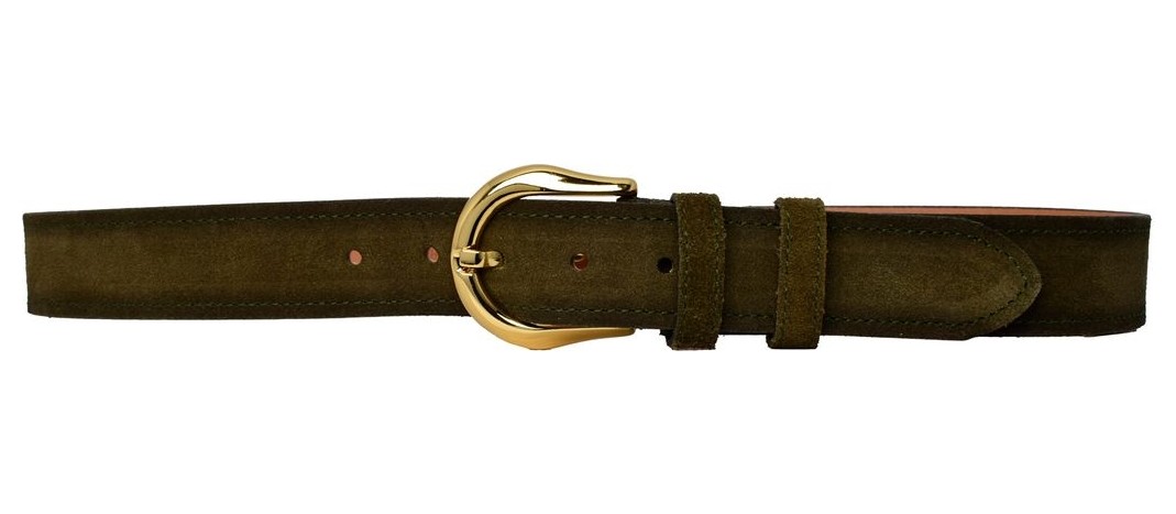 GoDeri %100 Hakiki Deri, Gold Tokalı 4 cm Süet Sütlü Kahverengi Kadın Kemeri; Kot, Spor Kemer=süet.70.sütka görsel 7
