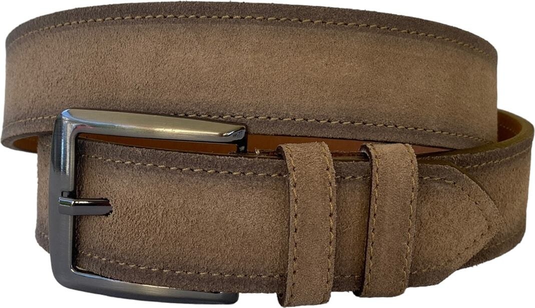 GoDeri Deri Süet Vizon Rengi Kemer 4 Cm=süet.deri.4cm görsel 7