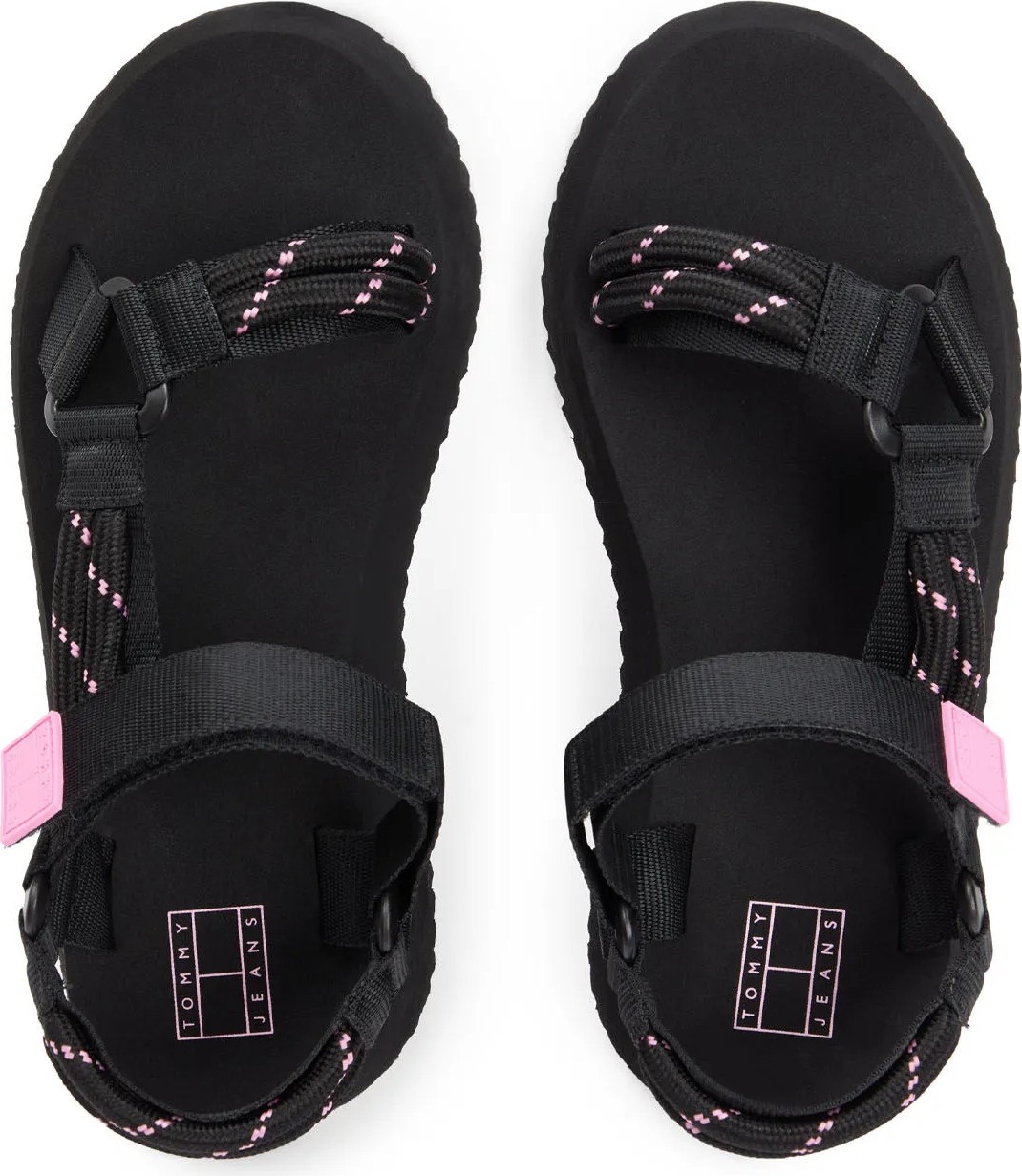 Tommy Hilfiger Siyah Kadın Sandalet EN0EN02970BDS görsel 3