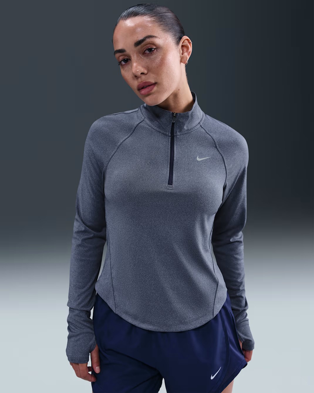 Nike Tempo Dri-Fıt Çeyrek Fermuarlı Kadın Koşu Üstü