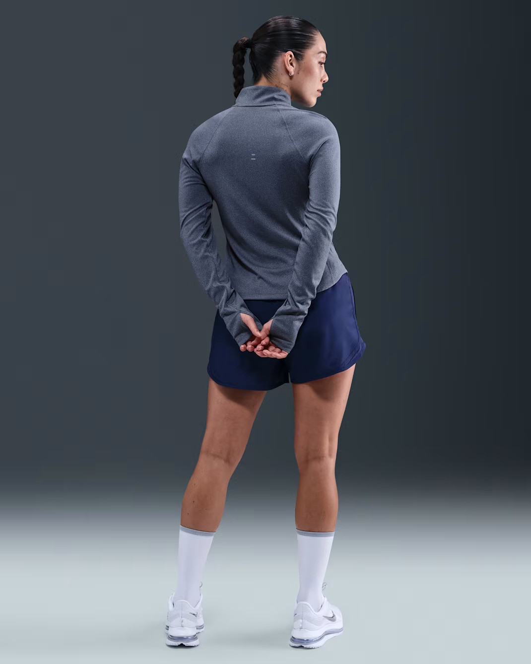 Nike Tempo Dri-Fıt Çeyrek Fermuarlı Kadın Koşu Üstü görsel 3