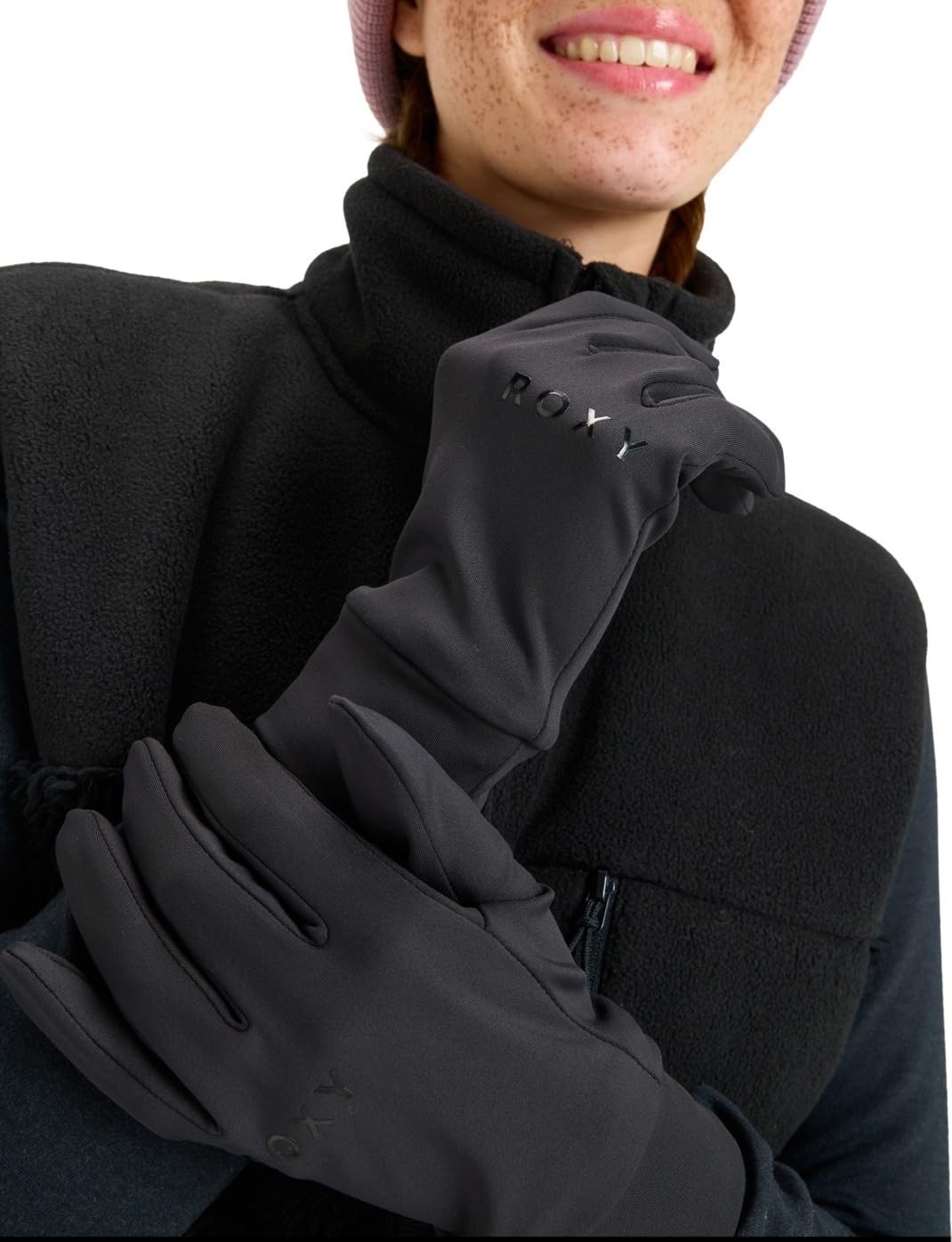 Die Grup Roxy Hydrosmart Liner Gloves Kadın Siyah Eldiven