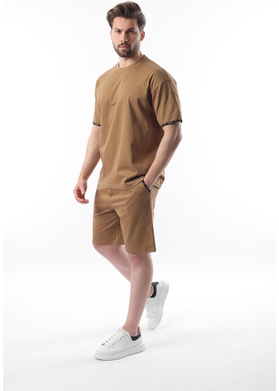 Madmext Lacivert Basic Erkek Şort T-Shirt Takımı E7307 görsel 8