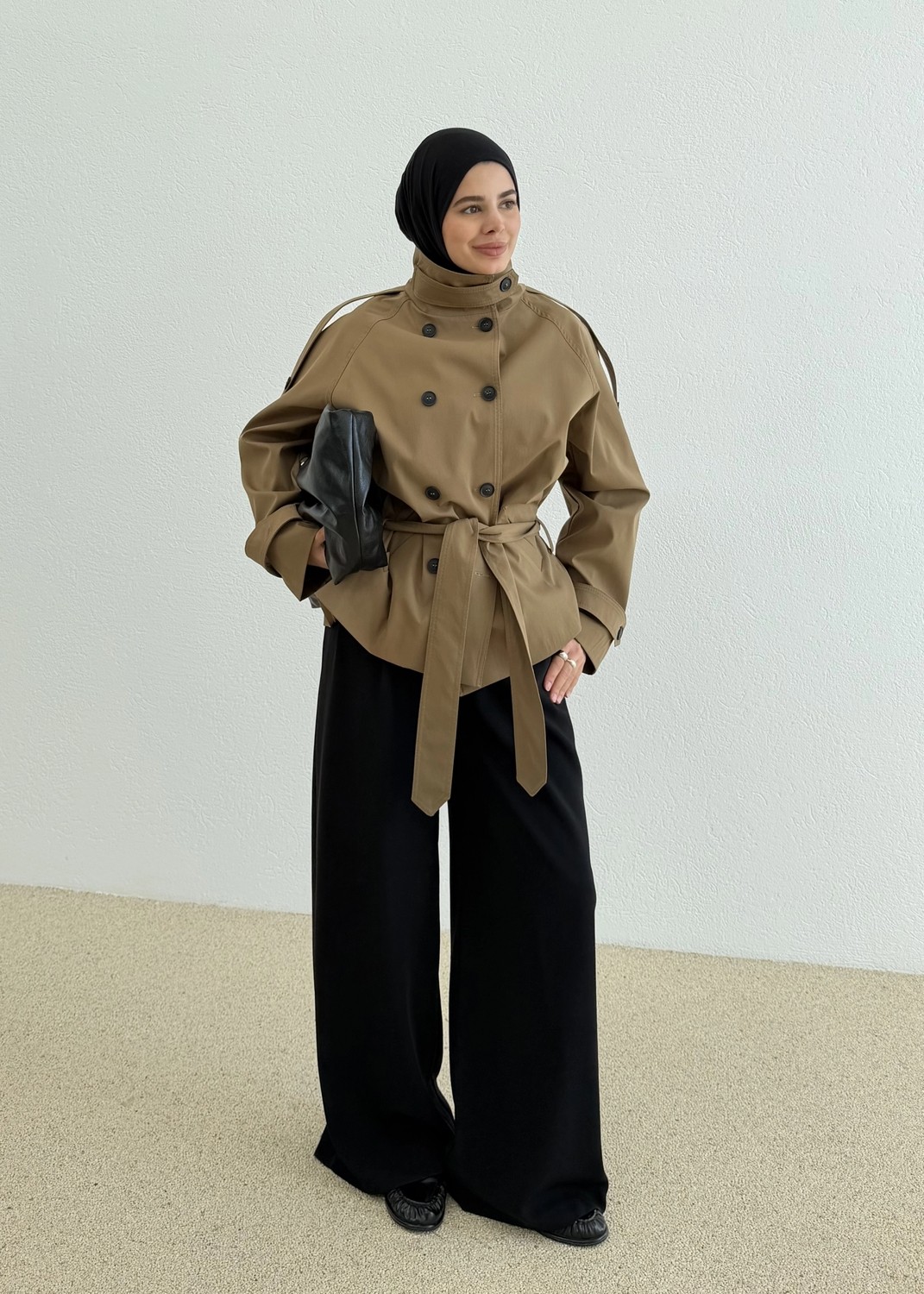 Moda Aksa 2106 Titanik Premium Trenckot Camel