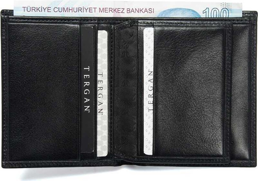 Tergan Siyah Hakiki Deri Erkek Cüzdan - S1CE00001503-B06 görsel 2