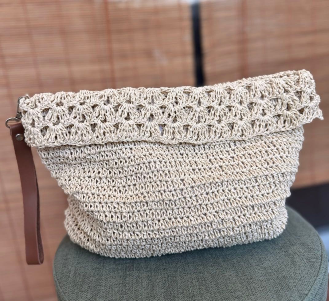 Renkli İşler Fabrikası Yumuşak Kağıt Ip Clutch Çanta