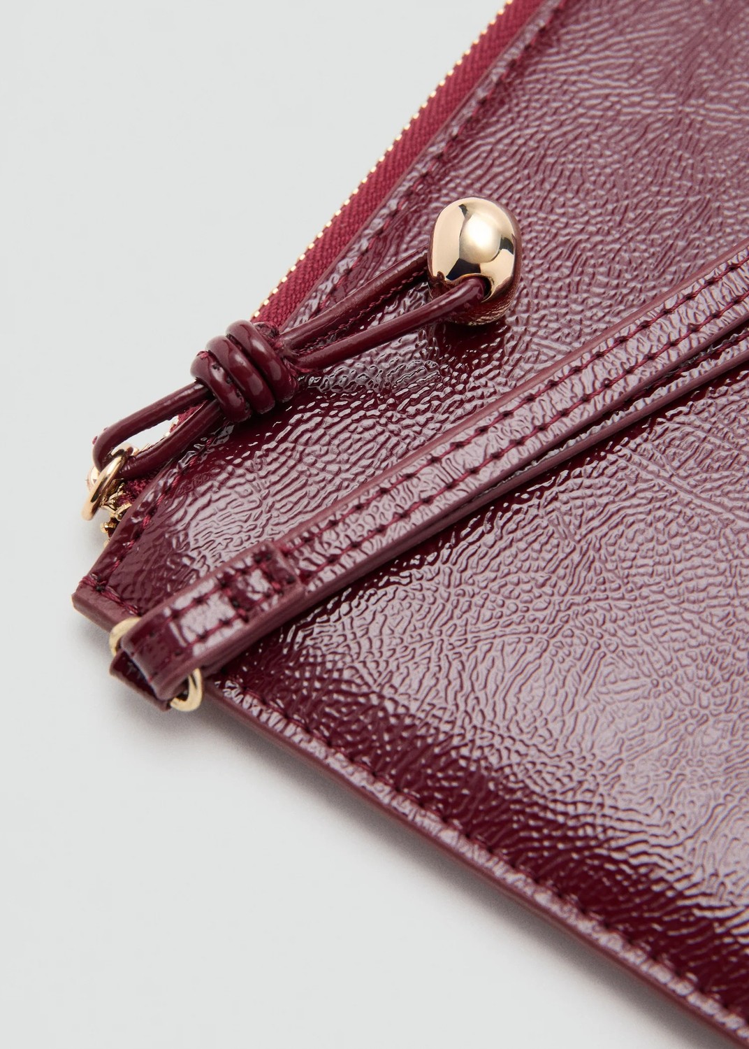 Mango Mini Boncuklu Pochette Şık Clutch Çanta görsel 4