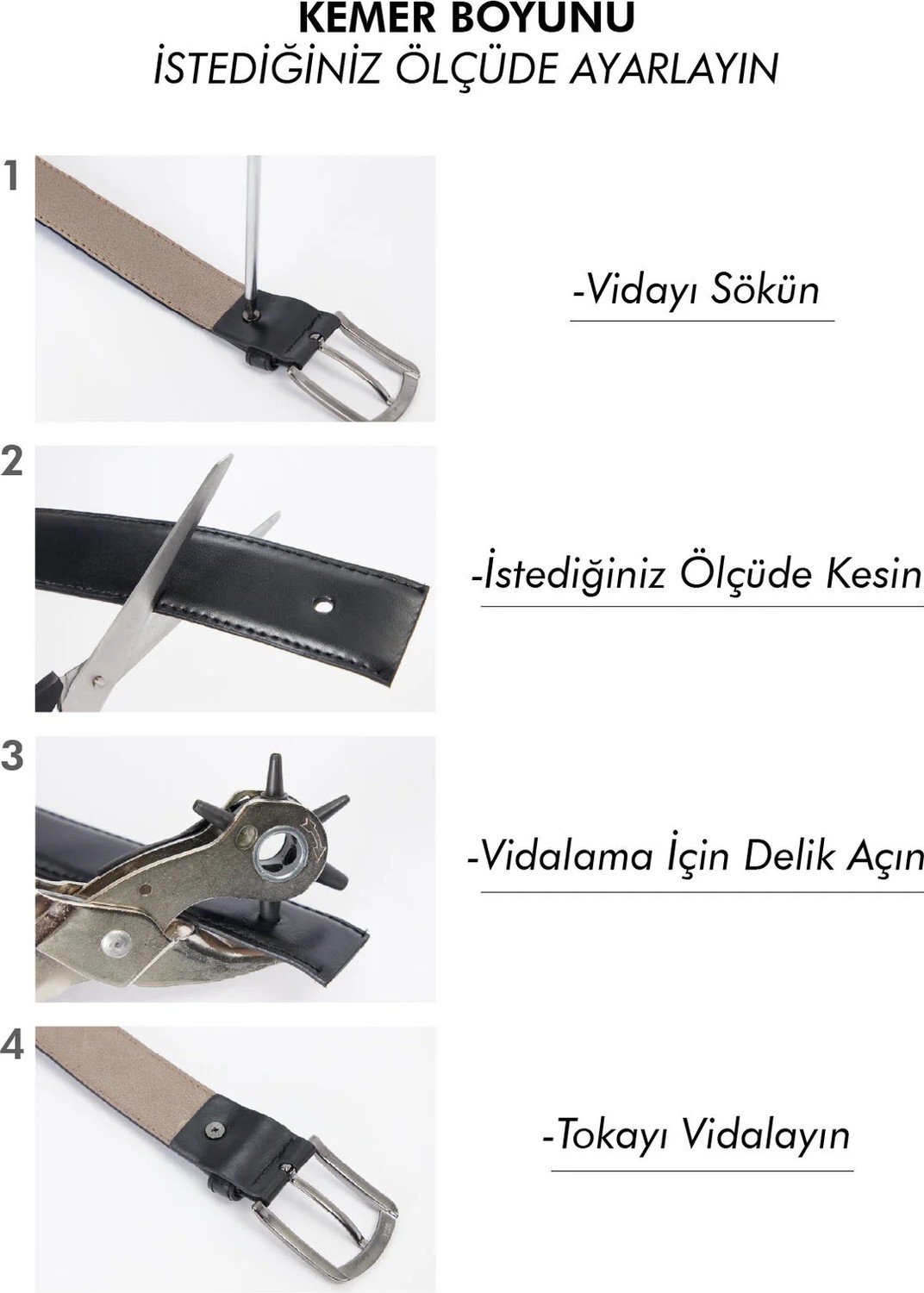 Tudors Erkek %100 Hakiki Deri 3,5 cm Klasik Siyah Kemer görsel 4