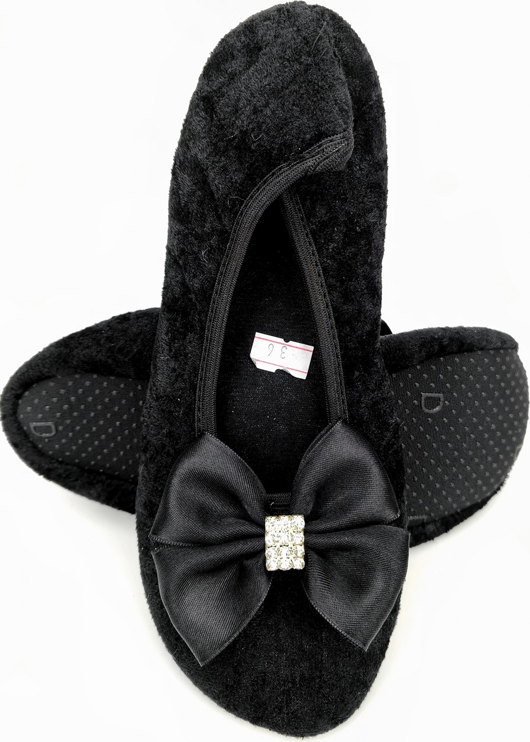 Ceyda Shoes Şık Kadife Ev,hac Tavaf Umre , Hediye, Günlük Babet, Panduf, Patik, Şık Kurdele Detaylı Gösteri Pisi Pisi görsel 7