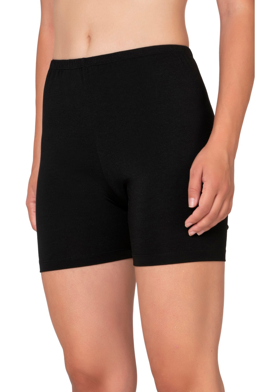 Özkan Underwear Özkan 27781 Kadın Premium Kumaş Modal Pamuklu Esnek Rahat Ara Boy Diz Üstü Kısa Tayt Şort Boxer görsel 5
