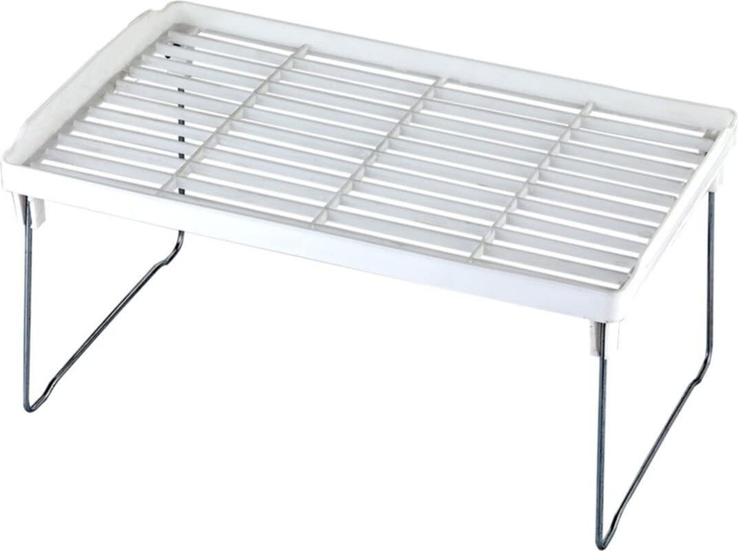 Die Grup Lirazon 4 Adet Raf Düzenleyici Dolap Içi Organizer Metal Ayaklı 14CM x 30CM görsel 3