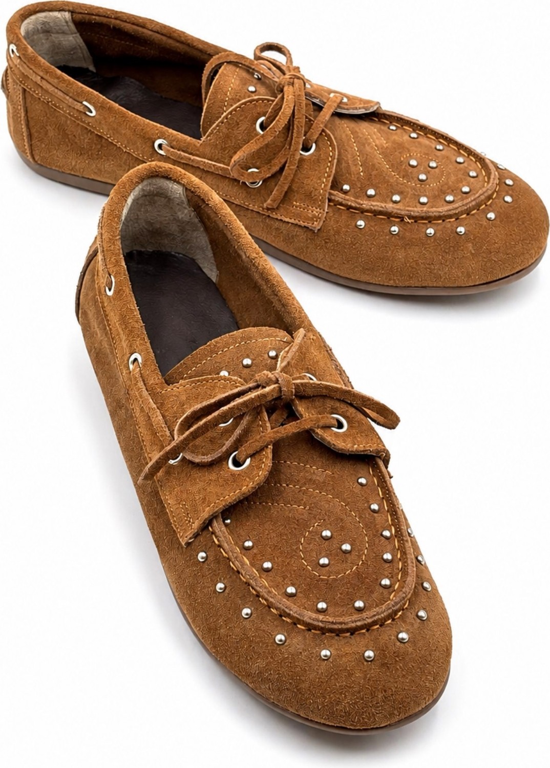 İx Dusty Loafer Kadın Hakiki Süet Kaymaz Termotaban Loafer Ayakkabı