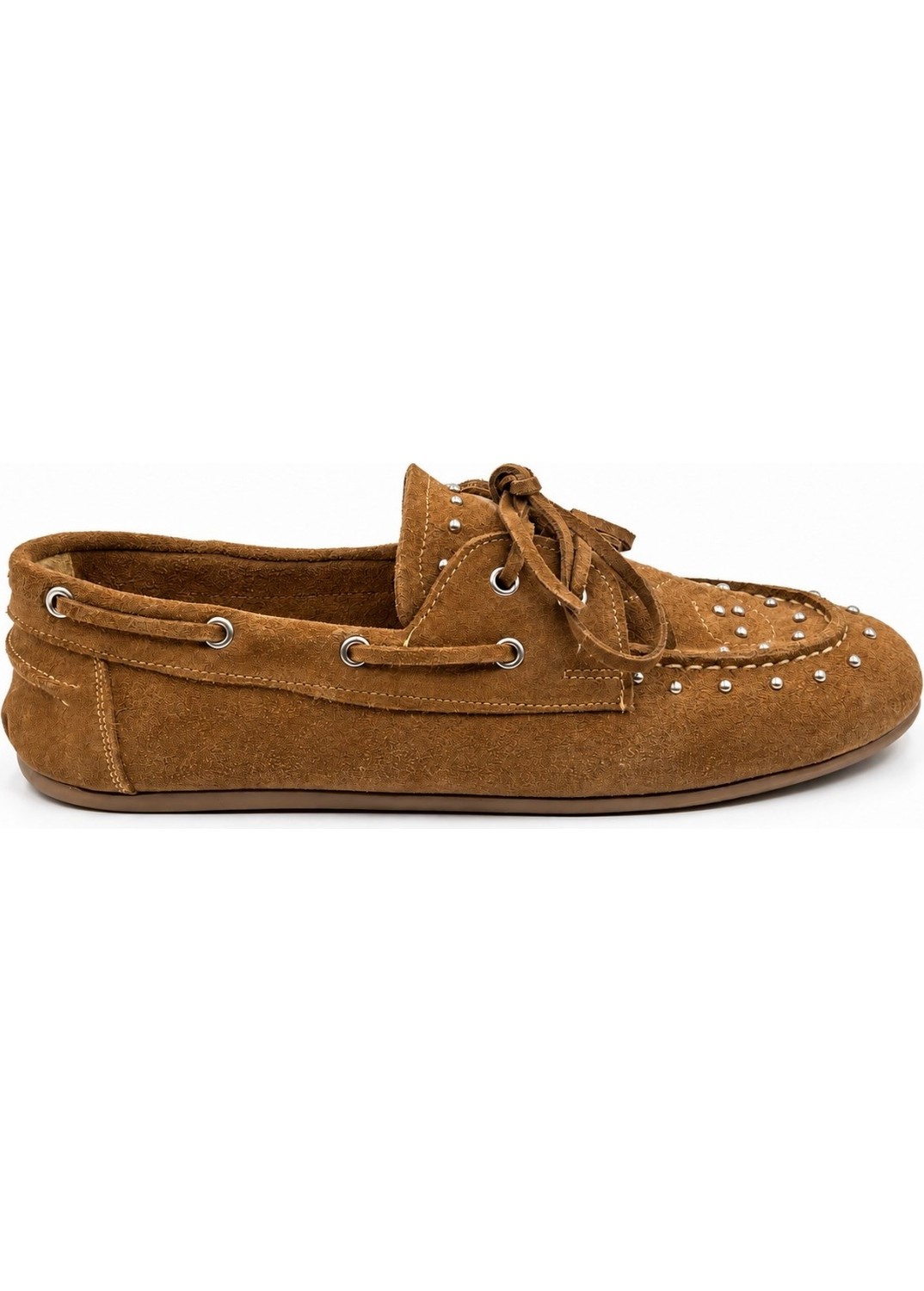 İx Dusty Loafer Kadın Hakiki Süet Kaymaz Termotaban Loafer Ayakkabı görsel 2