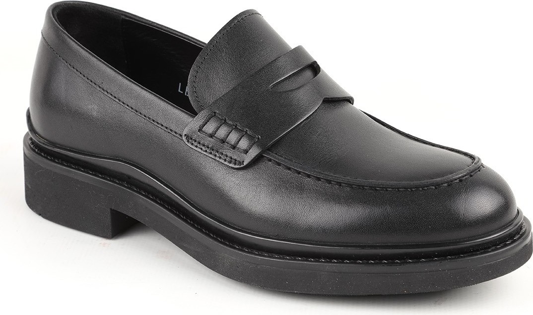 Libero LZ5009 Hakiki Antik Deri Kalın Kauçuk Tabanlı Kadın Klasik Casual Loafer
